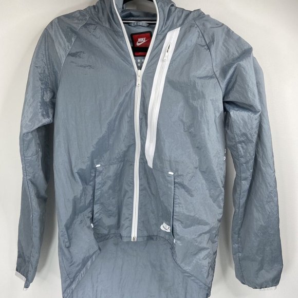 Nike Jackets & Blazers - Nike Tech Women’s Gray Nylon Windbreaker Size S